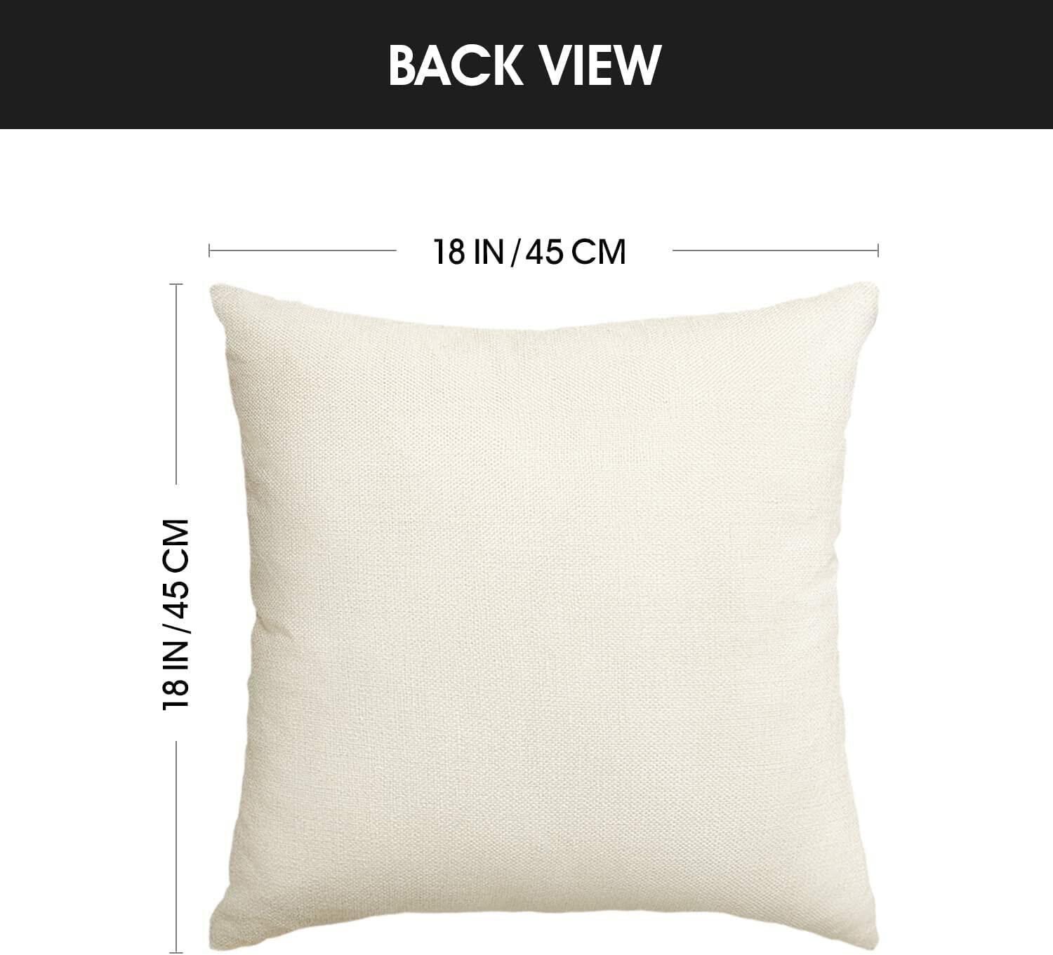 AVOIN Halloween Pumpkin Jack-O'-Lantern Bat Throw Pillow Cover 18x18 Inch