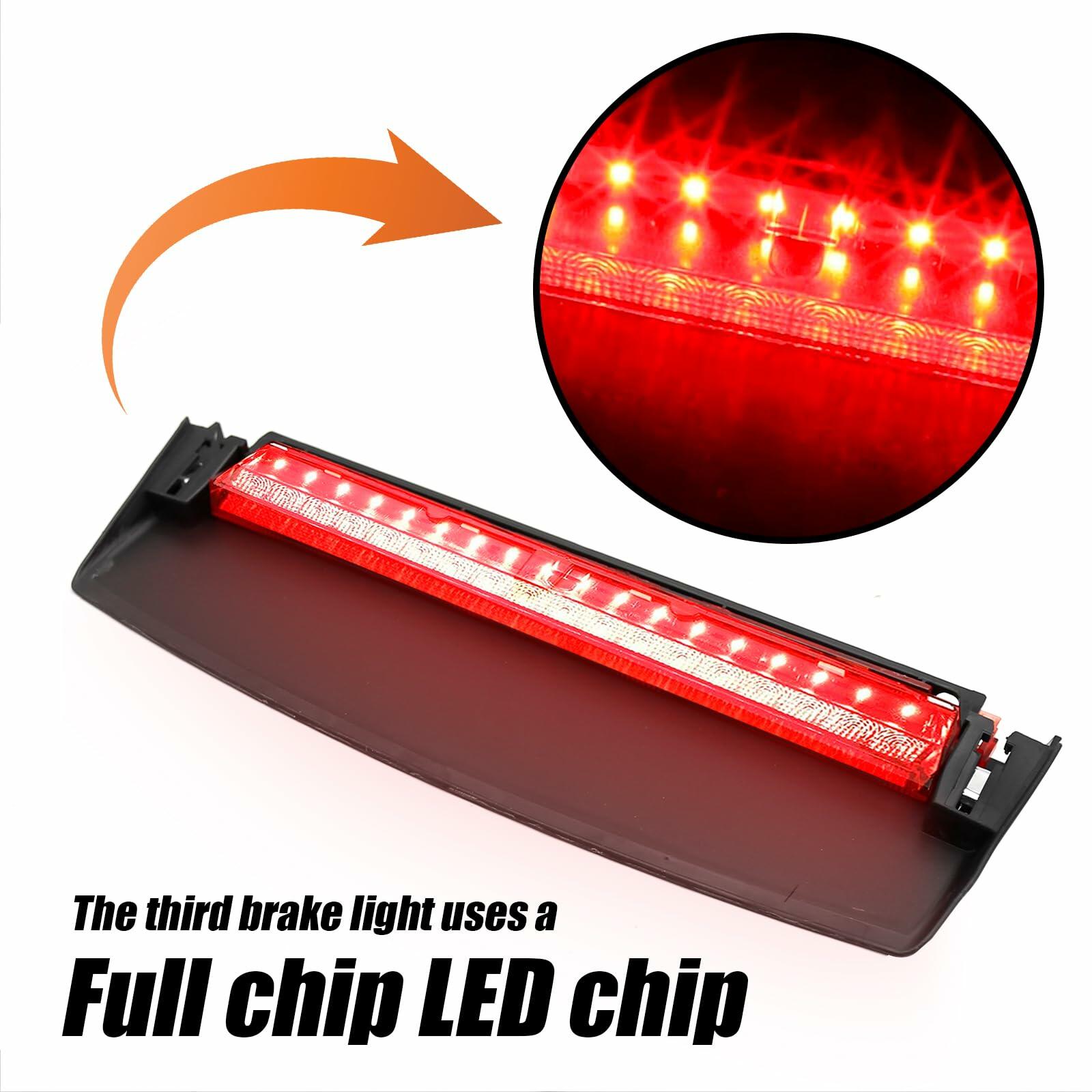 EATAKWARD 8K5945097 Tail High Mount Brake Stop Light Black Red Housing