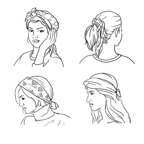 PMAIHNAS Women's Fashion Silk Halloween Pumpkin Satin Scarf 23.6x23.6