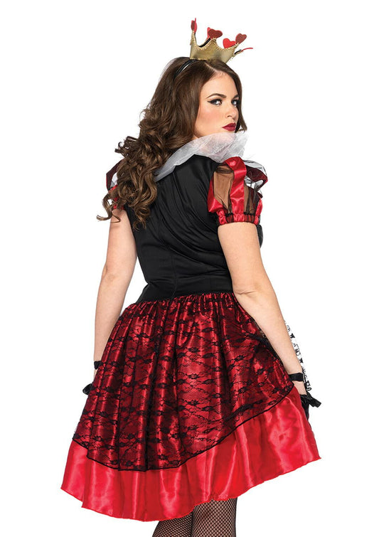 Leg Avenue Women's Plus Size Royal Red Heart Queen Costume Size 1X/2X