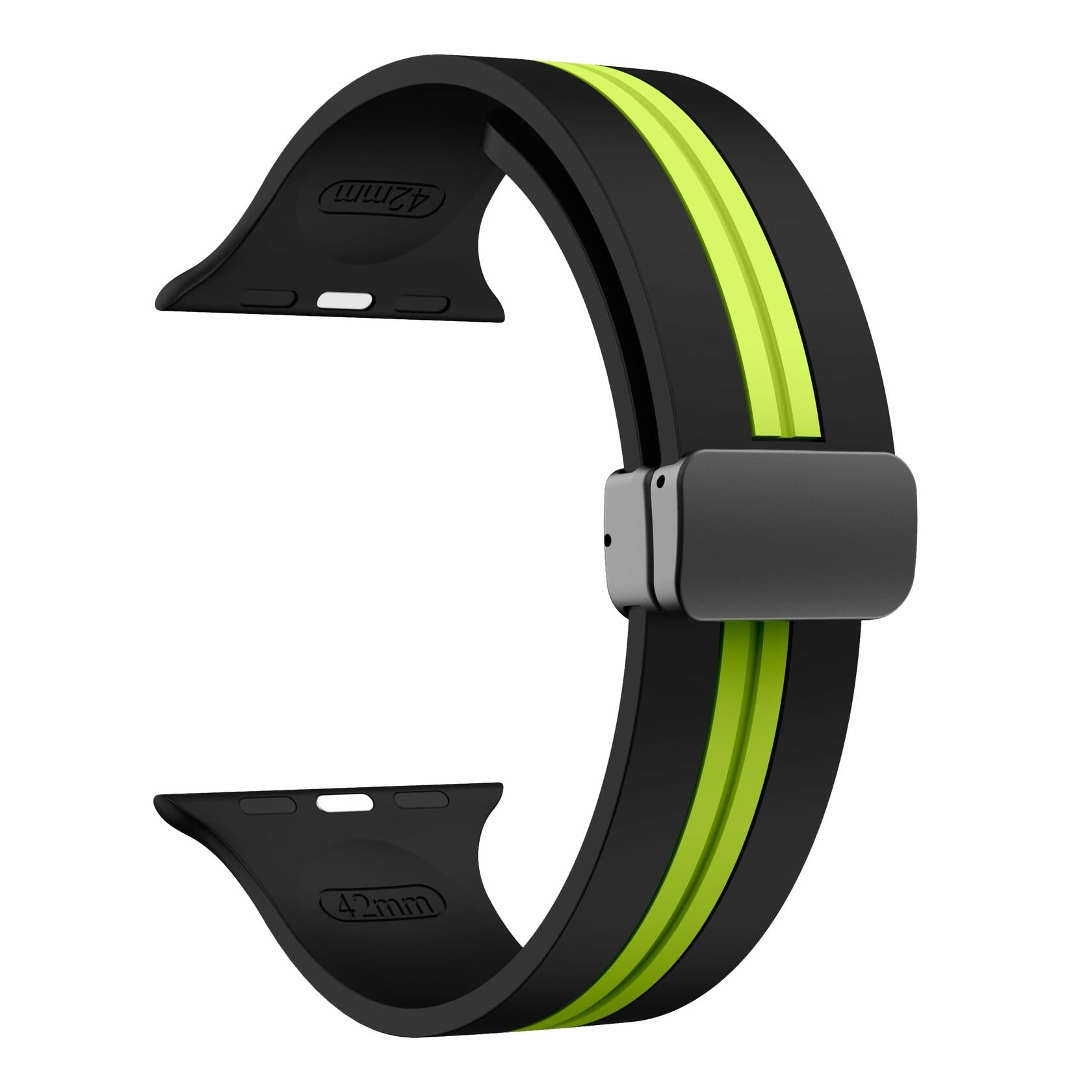 LYSMVIVI Magnetic Silicone Sport Band for Apple Watch 38-49mm Unisex