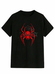 RoseSeek Boys Letter Graphic Crewneck Tee Black Red Size 11