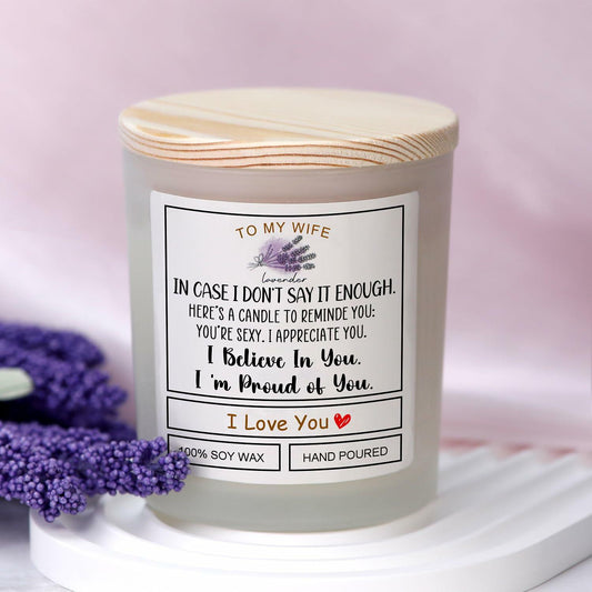 Romantic Candle Gift for Wife Valentine's Day Anniversary Birthday Gift