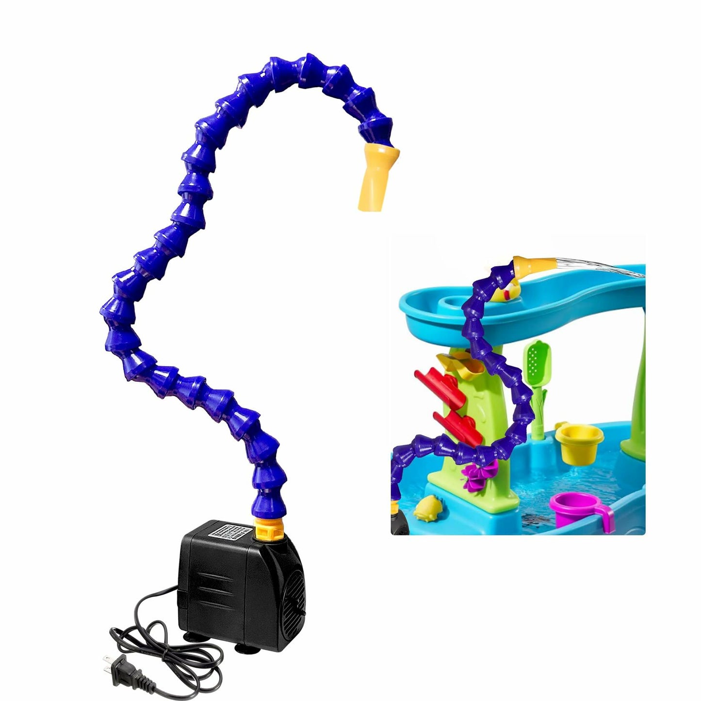 Xxzhiho Summer Water Table Pump Outdoor Game Accessory 2 Plug One Way