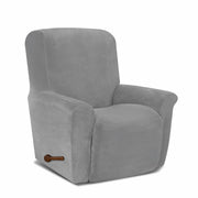 AZON Velvet Stretch Recliner Chair Cover Elastic Protector Charcoal 1-Pc