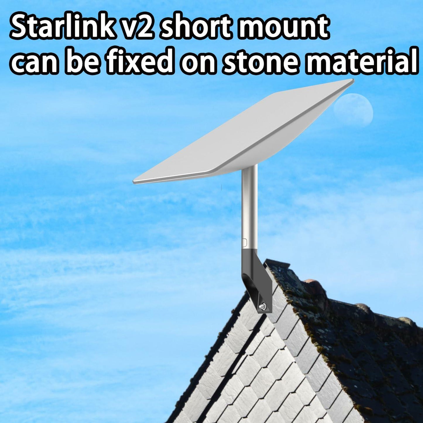 [Good] BUJ Starlink V2 Short Wall Mount for Starlink Gen 2 Satellite Kit