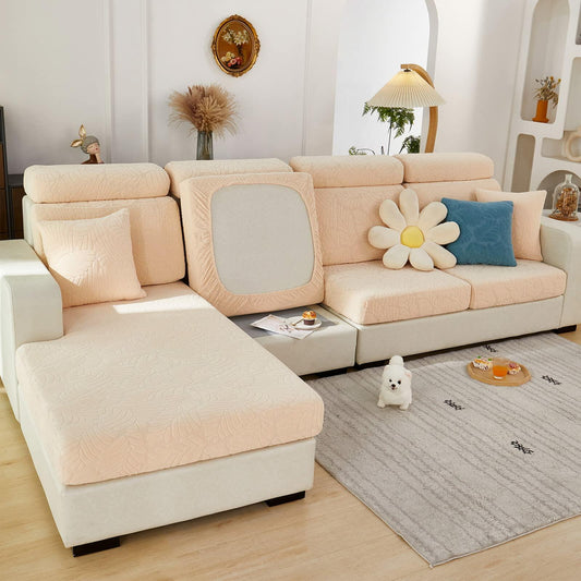 Universal Sofa Cover Stretch Slipcover Anti-Slip L Shape Large Grey