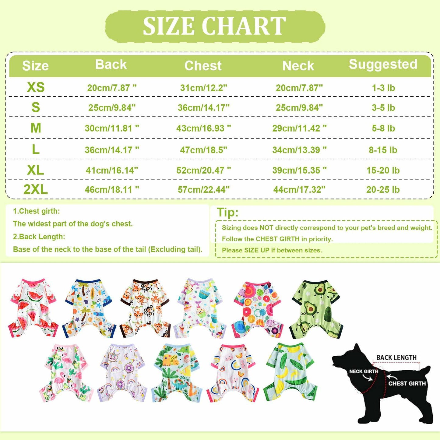 Dog Pajamas Small Chihuahua Yorkie Teacup Puppy Soft Pet Clothes Size S