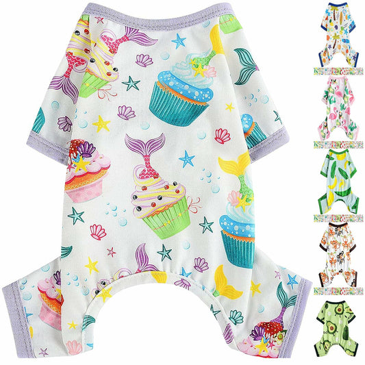 Dog Pajamas Small Chihuahua Yorkie Teacup Puppy Soft Pet Clothes Size S