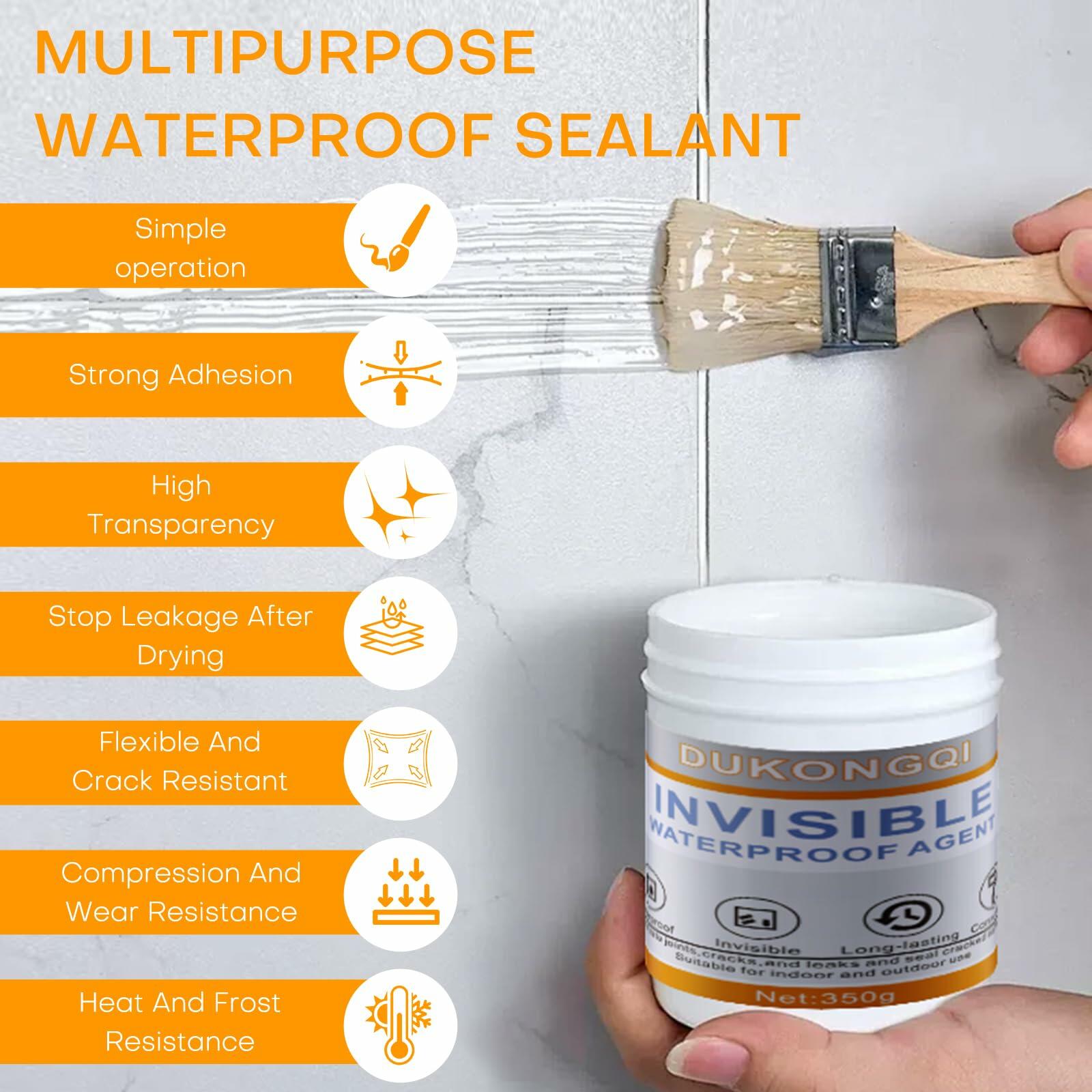 DUKONGQI Invisible Waterproof Agent Transparent White Sealant 17oz
