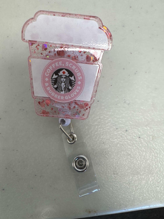 Plifal Retractable Badge Reel Holder Alligator Clip Nurse RN LPN