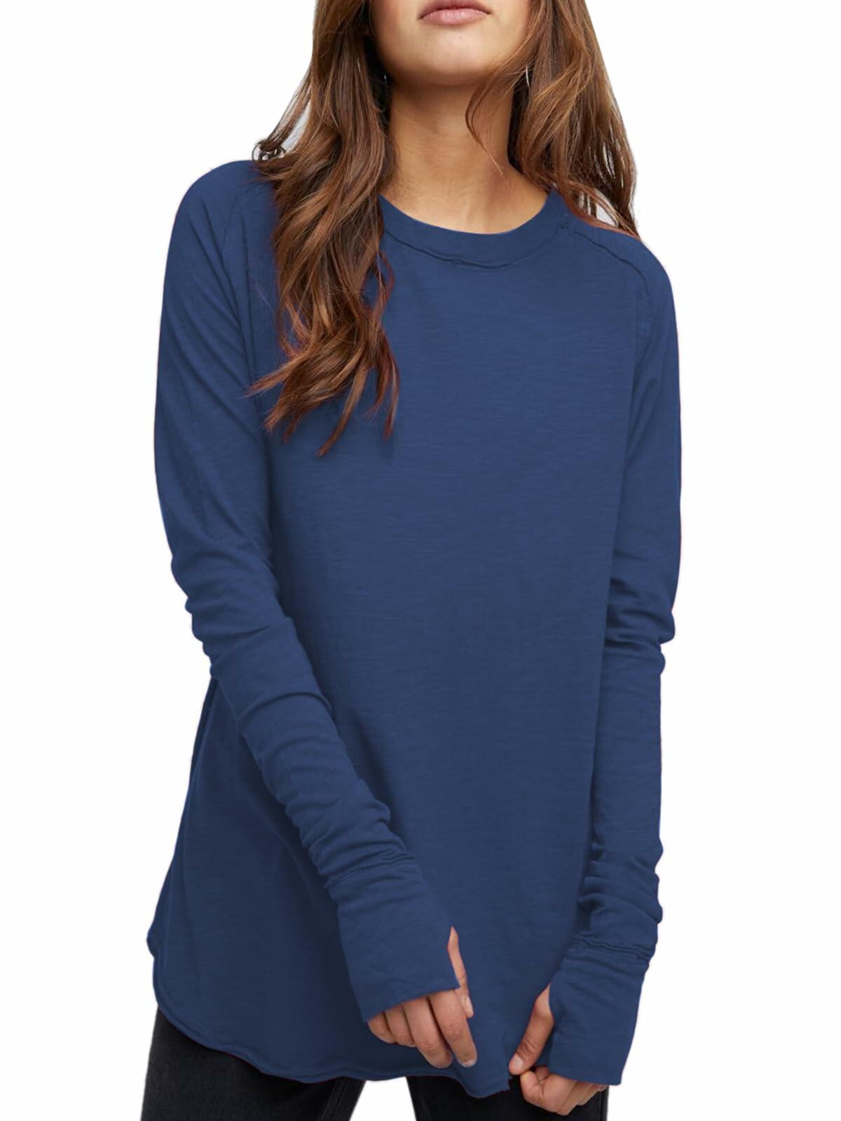 ELGOGY Women's Oversized T-Shirt Short Sleeve Crewneck Pale Blush Size XL