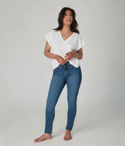 Alexa-STB High-Rise Skinny Jeans Stone Blue Size 29