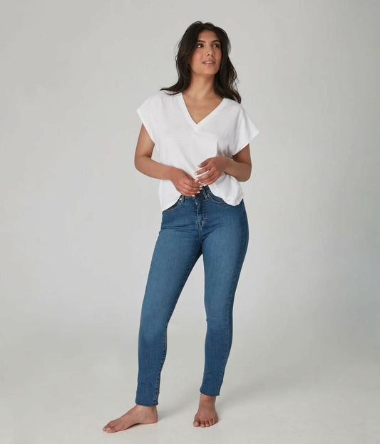 Alexa-STB High-Rise Skinny Jeans Stone Blue Size 29