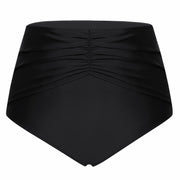 Hanna Nikole Women's High Waisted Tummy Control Bikini Bottom Black
