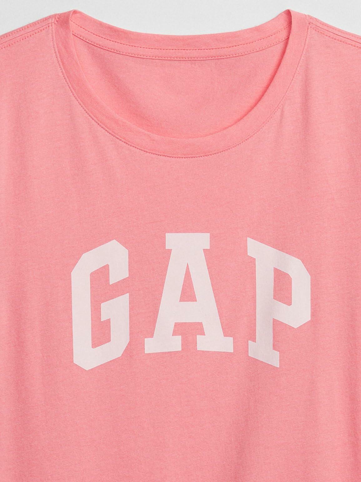GAP Womens Logo T-Shirt Candy Coral Size S
