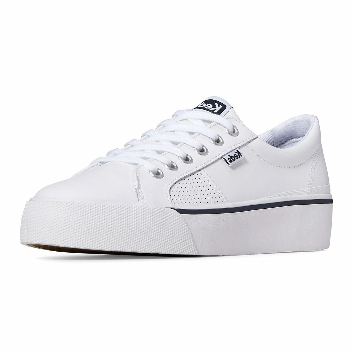 Keds Jump Kick Duo Lace Up Sneaker Womens White Leather Size 6M