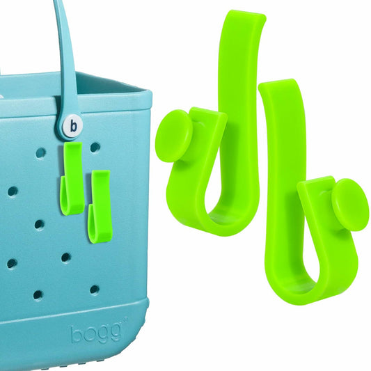 2Piece Hook Holder Accessories for Bogg Bags Neon Green Insert Charm Key Mask