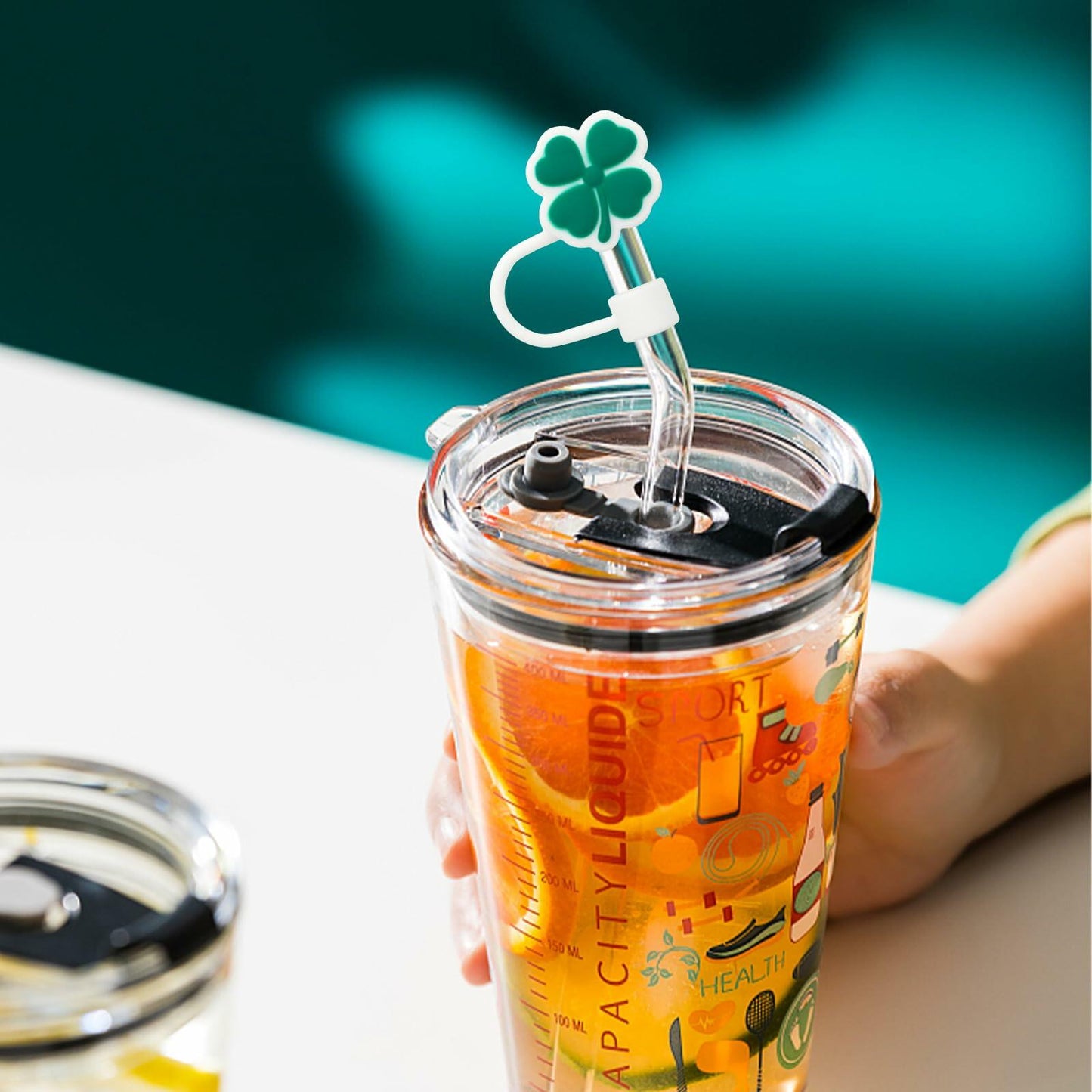CXLL Silicone Straw Covers Flower Caps for Stanley Tumbler 30&40oz 3pcs