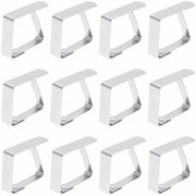 YASUOA Stainless Steel Dining Tablecloth Clips Heavy Duty 12 Pieces