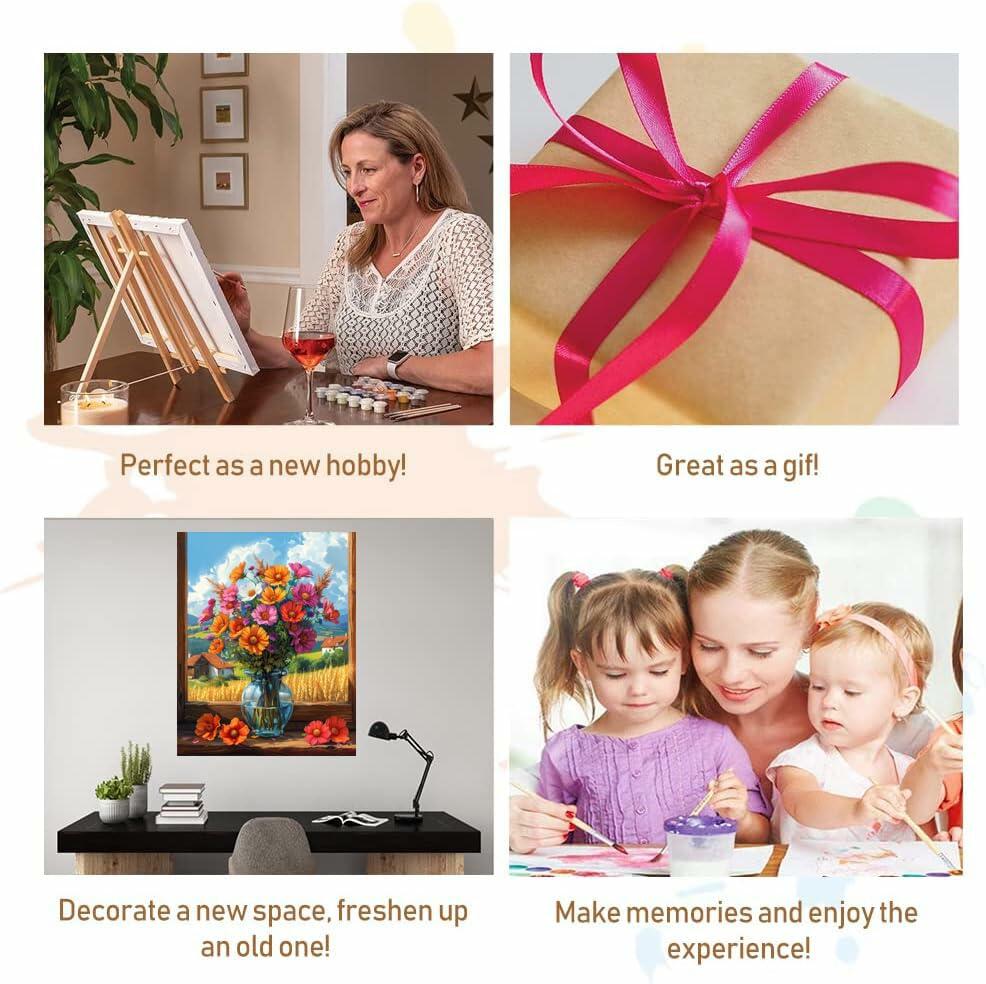 Breakfast Flatlay Paint by Numbers Kit for Adults 16x20in Without Frame