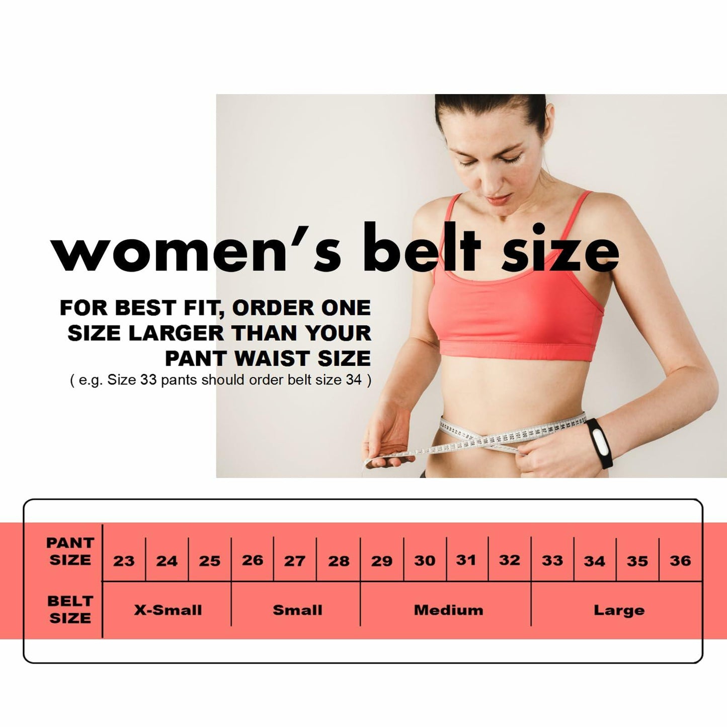 Earnda Women's Faux Leather Waist Belt Red Gold Buckle Large Size L