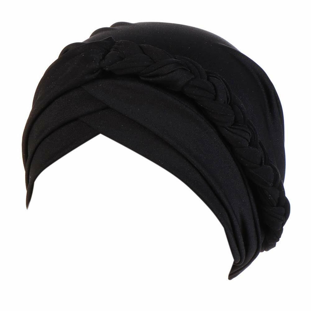 beauty YFJH Women Chemo Beanie Cancer Turban Head Wrap Caps Black
