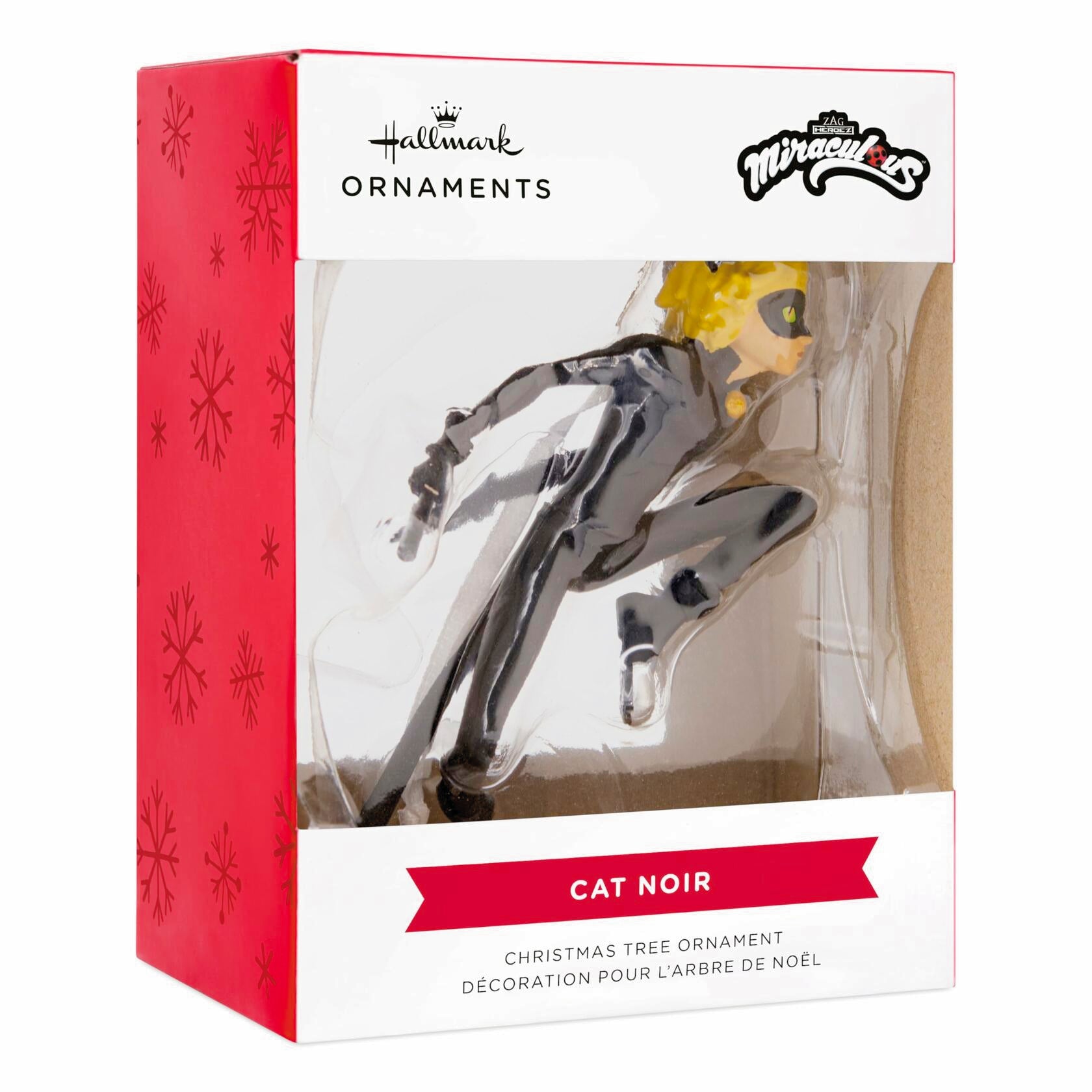 Hallmark Miraculous Cat Noir Christmas Ornament 2024 Black Bodysuit Mask