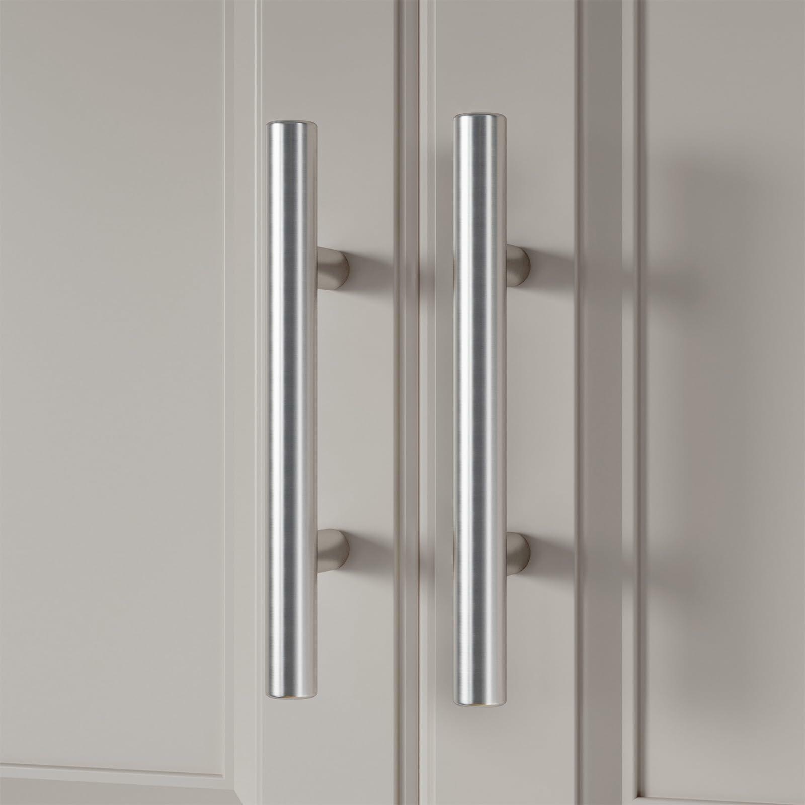 homdiy 25 Pack 4in Brushed Nickel Stainless Steel Cabinet Pulls Handles