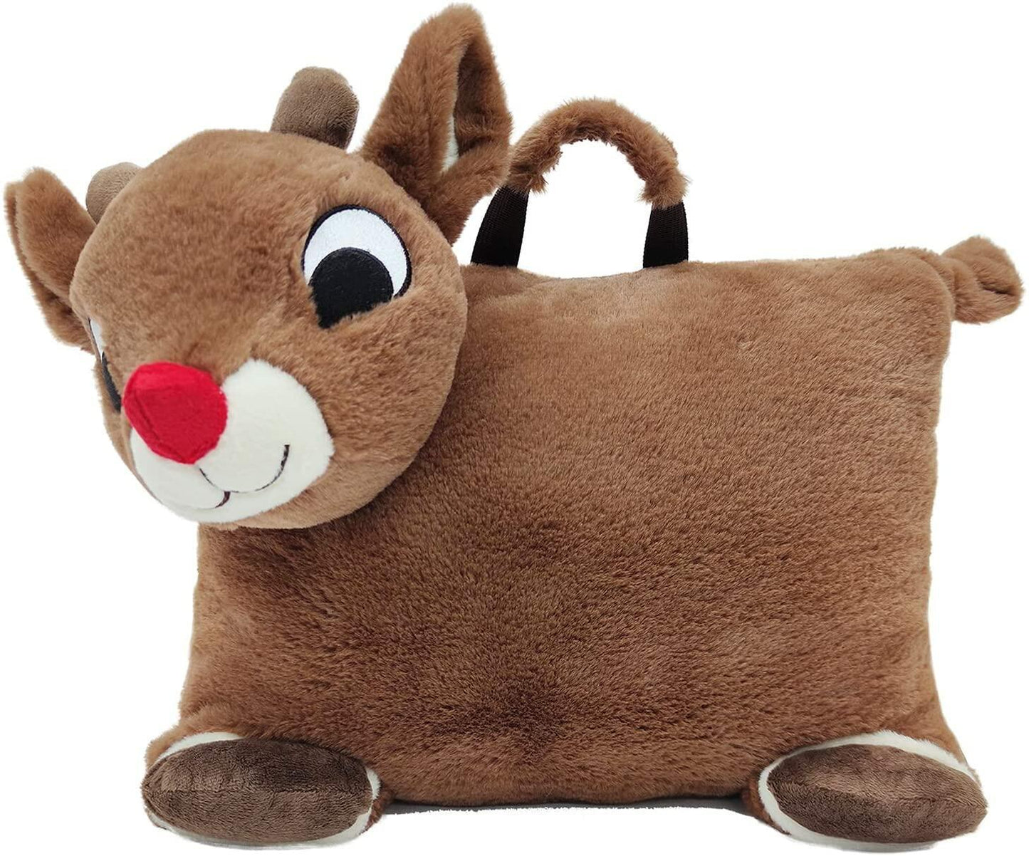 Animal Adventure Rudolph Red-Nosed Reindeer 2-in-1 Cuddle Bud Blanket 29x40