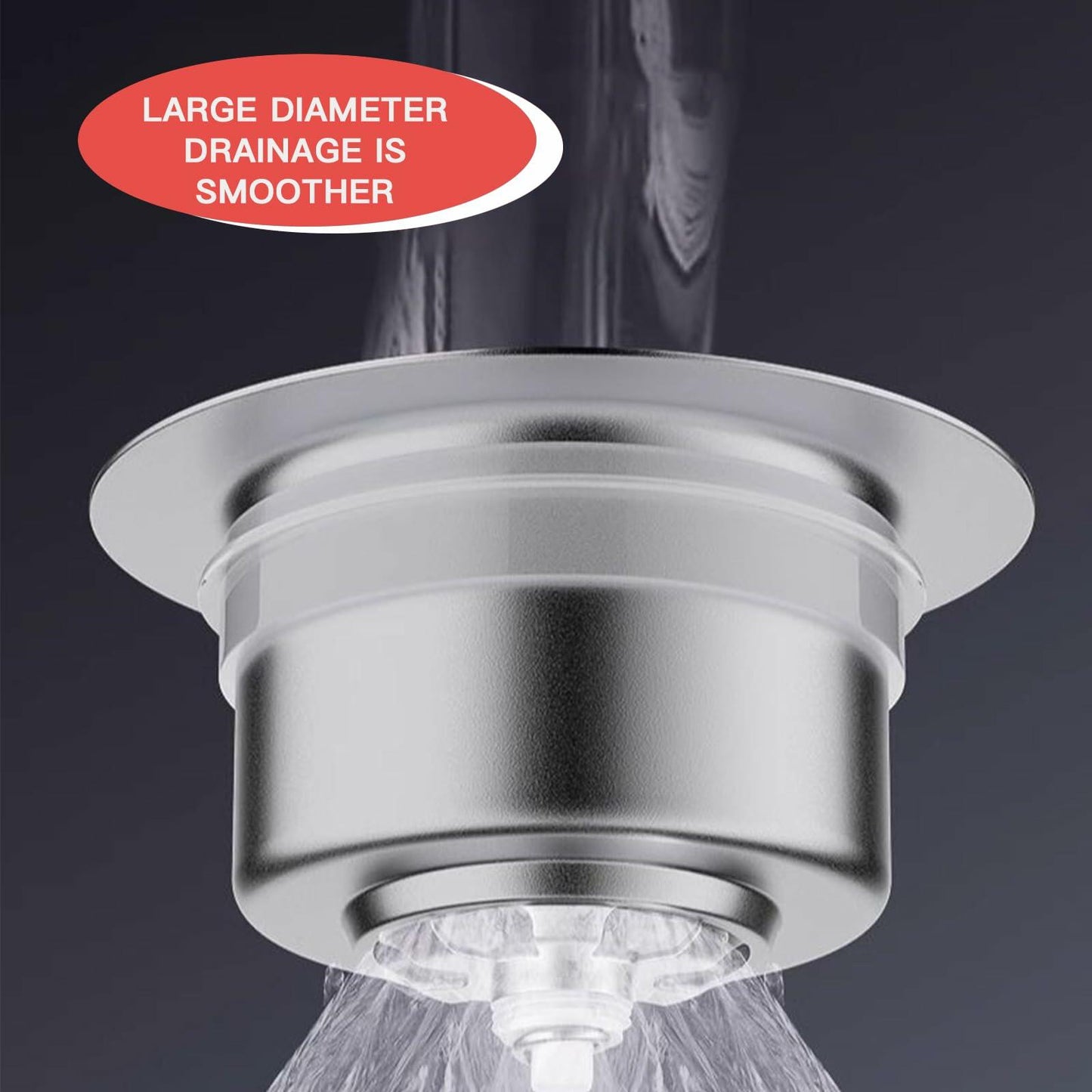 304 Stainless Steel Sink Strainer Basket with Stopper Lid 3.5 Inch Drain