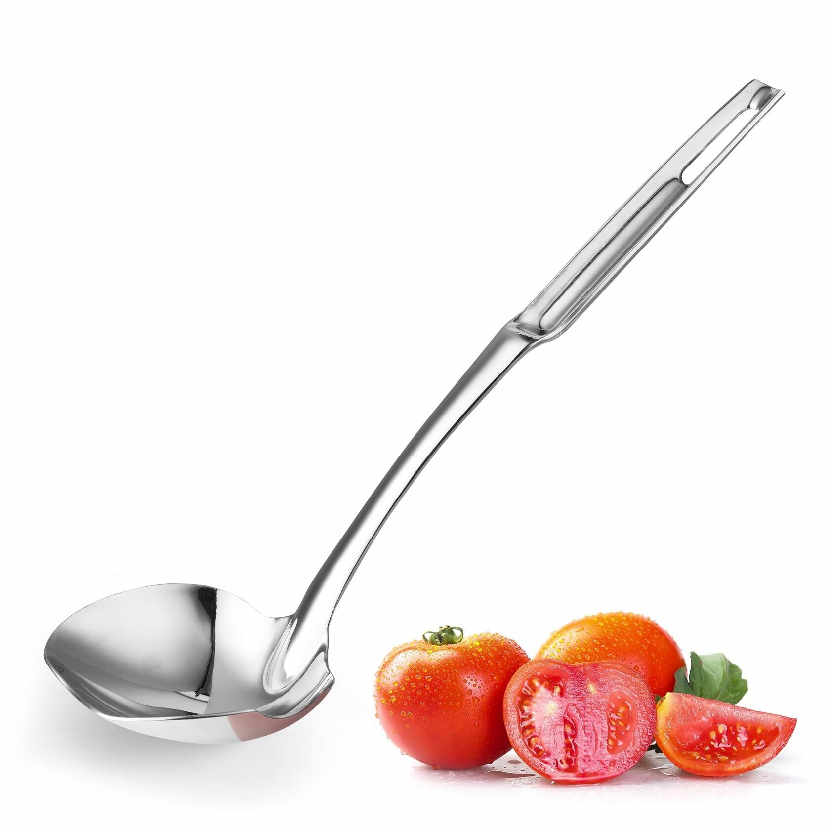 Skimmer Slotted Spoon 316L Stainless Steel 12" Heat-Proof Handle Kitchen Utensil