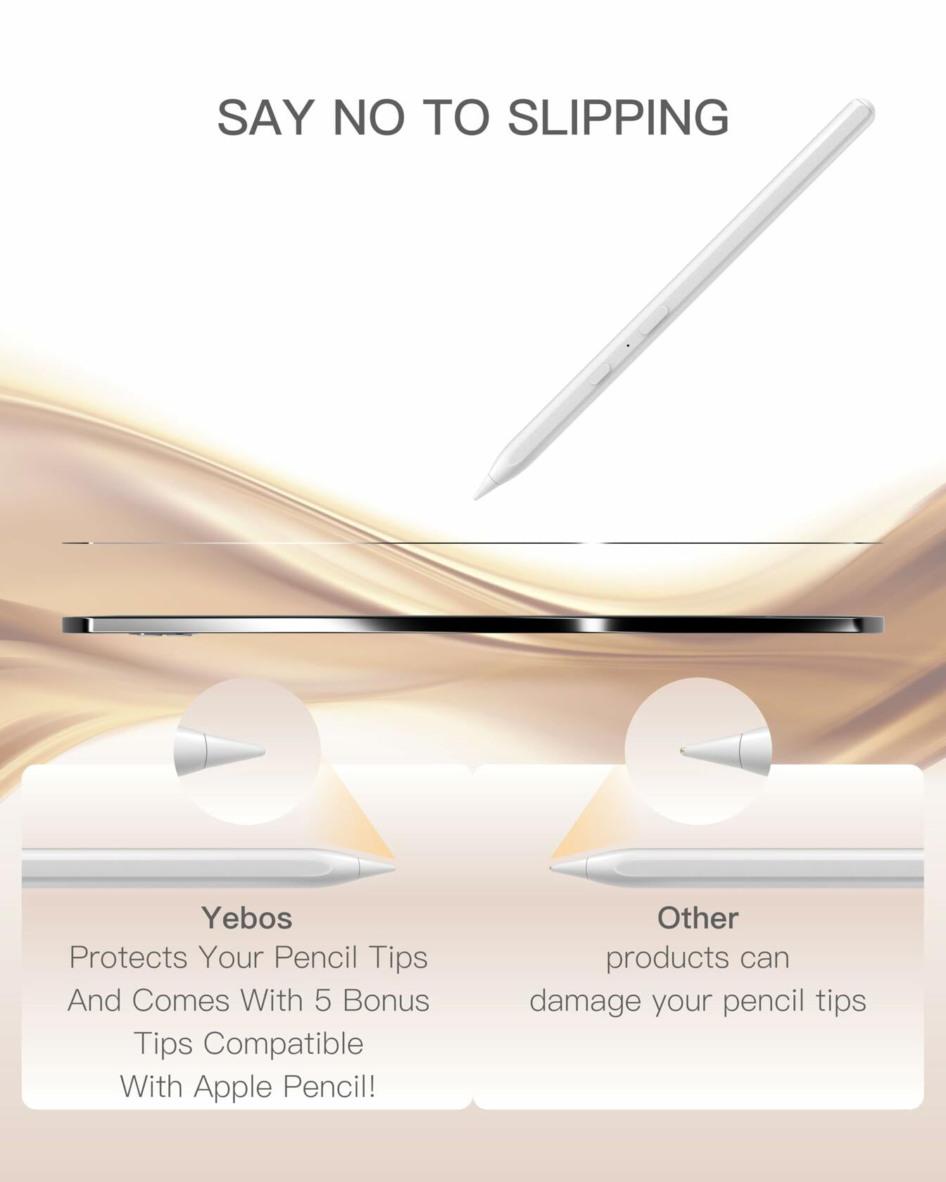 YEBOS Magnetic Paper-Feel Screen Protector for iPad Pro 13 2024 Black