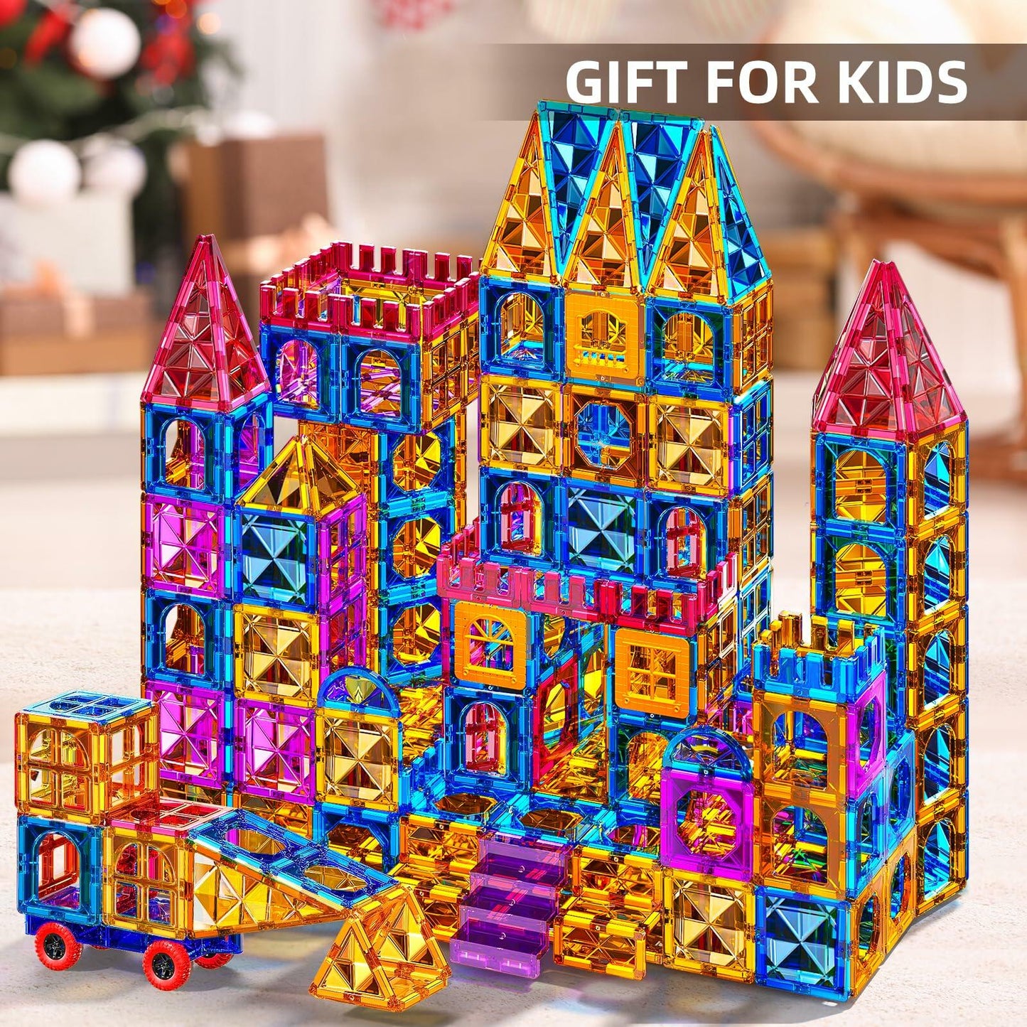 SNAEN Magnet Building Tiles 96 Pieces 3D Blocks Educational Toy for Kids