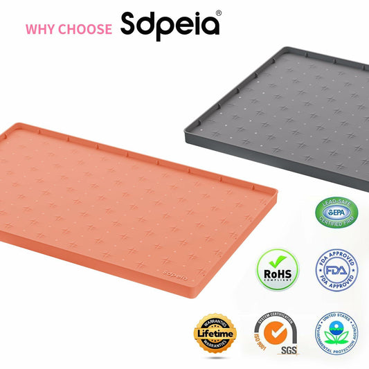 Sdpeia Silicone Waterproof Under Sink Cabinet Mat 19x12 Kitchen Protector