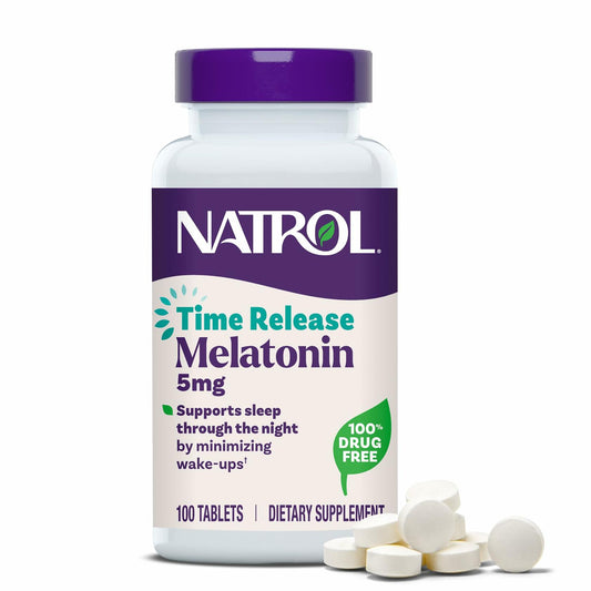 BestBy04/27 Natrol Melatonin 5mg Time Release Sleep Aid 100 Tablets
