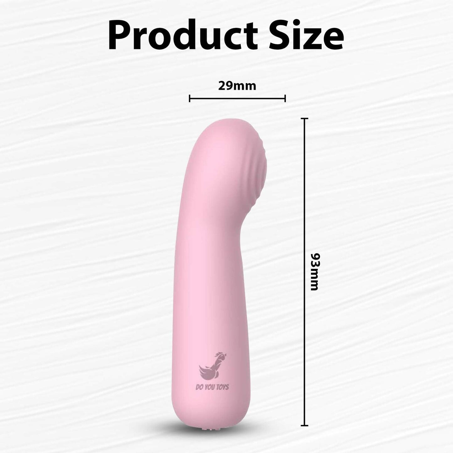 Silicone Mini Wand Vibrator Women 10 Modes Waterproof Rechargeable Quiet