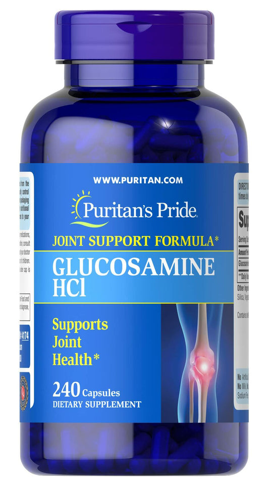 BestBy06/27 Puritan's Pride Joint Formula Glucosamine HCI 680mg 240 Capsules