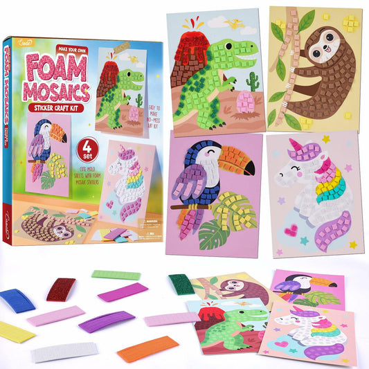 LAOESE Mosaic Sticker Craft Kit Kids Easter Gift Creative Activity Ages 3+