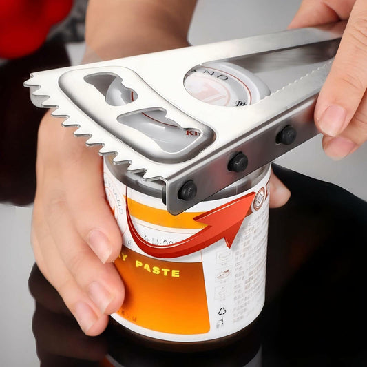 KINTEGOOD 6-in-1 Stainless Steel Bottle Opener Multi-Tool for Seniors
