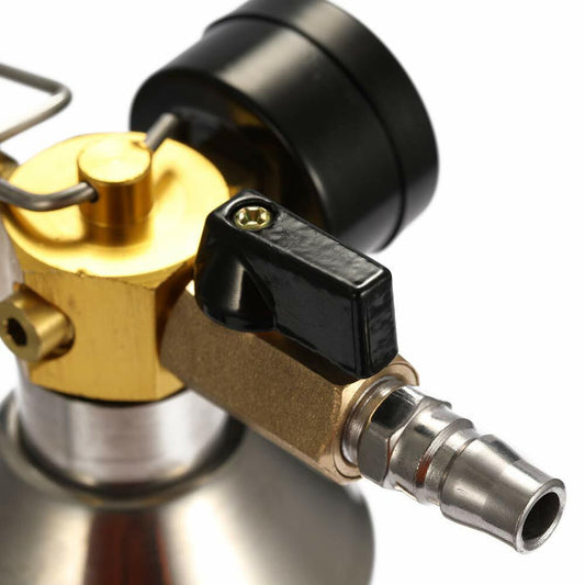 AC Flush Kit with Pressure Gauge & Relief Valve Car AC Pipe Condenser Tool
