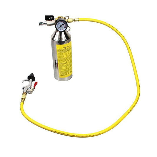 AC Flush Kit with Pressure Gauge & Relief Valve Car AC Pipe Condenser Tool