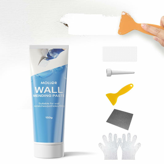MOLLOR Drywall Repair Kit Spackle Wall Patch Putty 5.29oz White