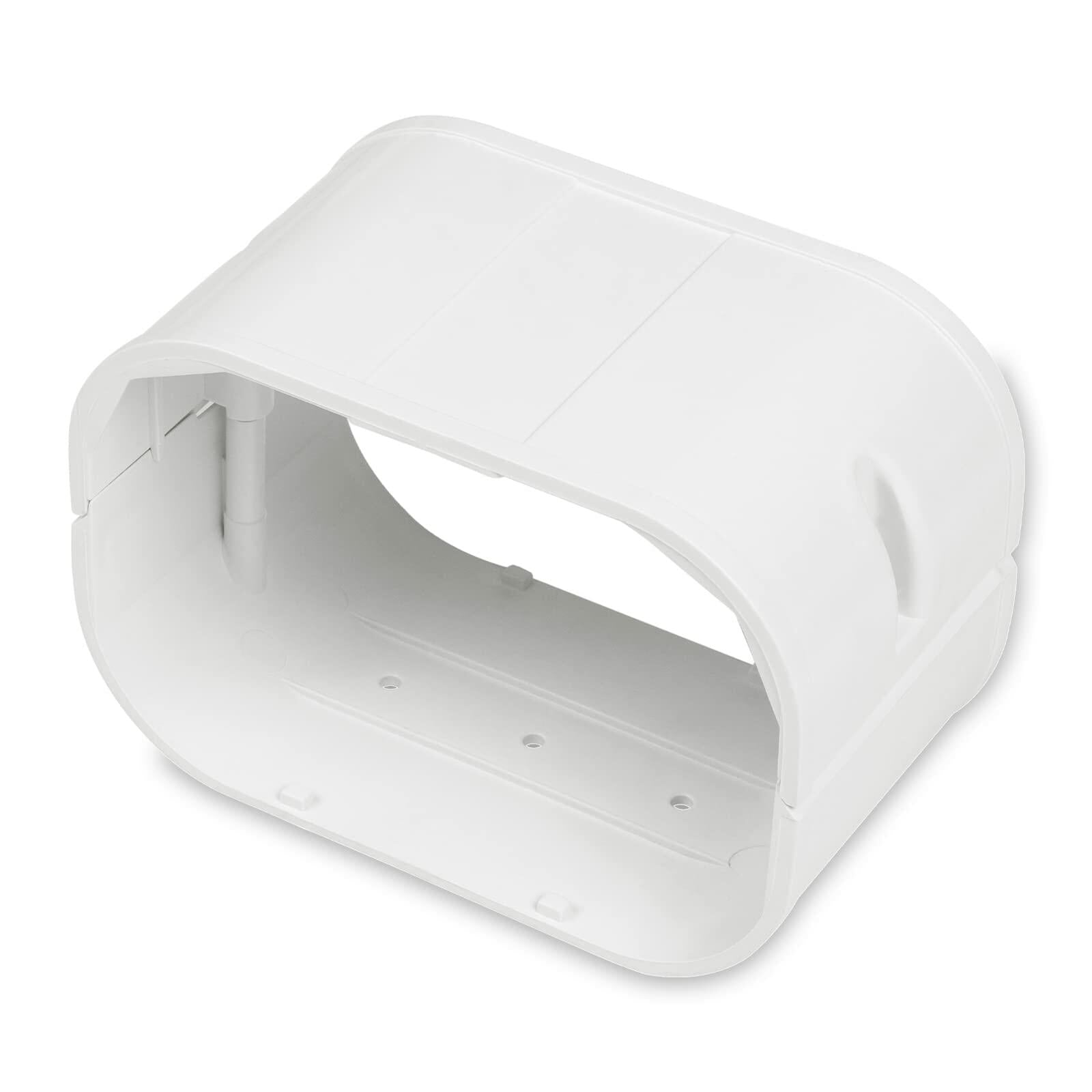 MOOITEK PVC Line Cover Kit Tubing Accessories for Air Conditioners White