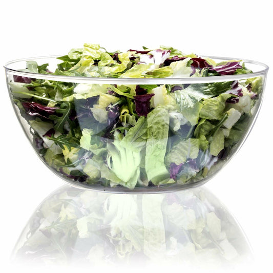 Youngever 4 Pack 115oz Clear Plastic Mixing Serving Bowls Large