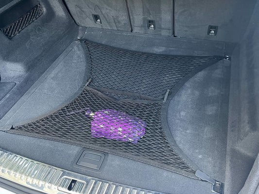 Floor Style Elastic Mesh Cargo Net for Audi Q8 2019-2025 Black