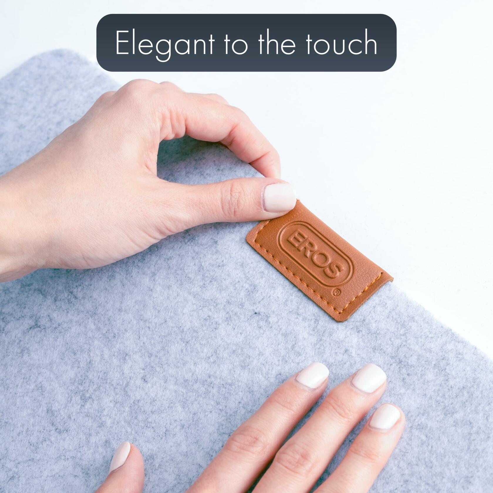 EROS Office Products Non-Slip Felt Desk Mat Light Gray Extra Large XL