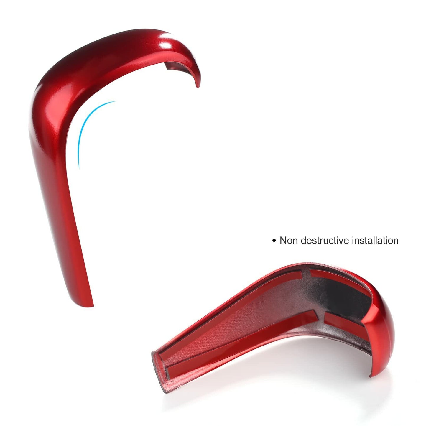 ANFOKAS Mazda 3 CX-30 CX-50 Gear Shift Knob Cover Trim Red