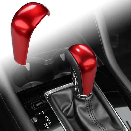 ANFOKAS Mazda 3 CX-30 CX-50 Gear Shift Knob Cover Trim Red