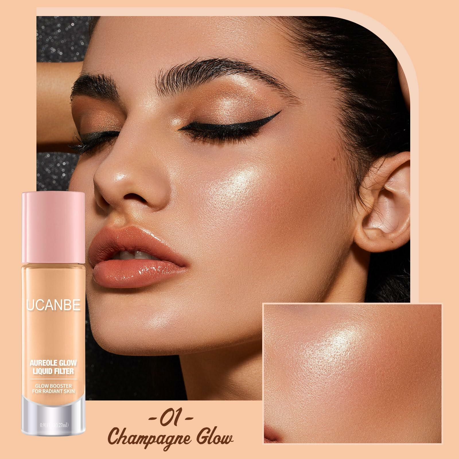 BestBy10/26 UCANBE Halo Glow Liquid Filter 0.91oz Champagne Glow Complexion